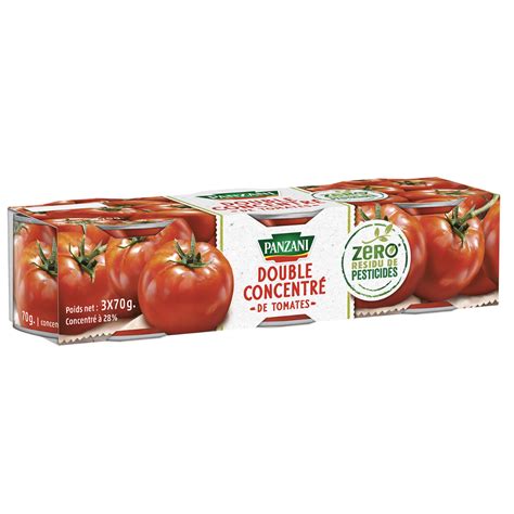 PANZANI Double concentré de tomates 3x70g Simply Gourmet