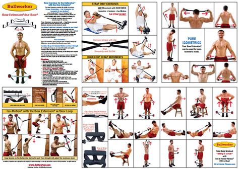 Chart Bow Extension And Iso Bow Bullworker Personal Home Fitness Isometric Strength Training