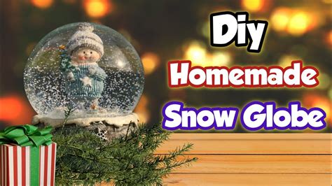 How To Make Snow Globe At Home Diy Homemade Snow Globe Homemade Snow Globe Diy Snow Globe