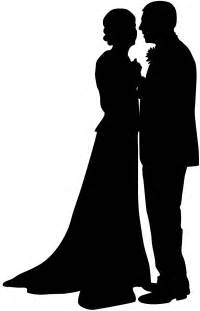 Dancing Wedding Couple Silhouette Free Vector Silhouettes