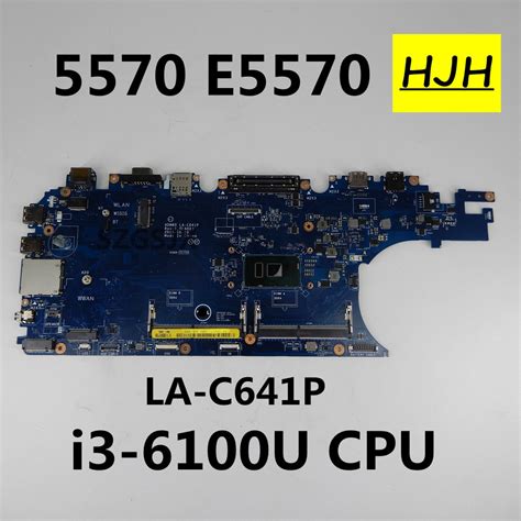 LA C641P Mainboard For DELL Latitude 5570 E5570 Laptop Motherboard I3