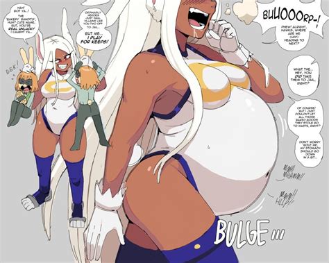 Rule 34 Larger Female Lewdlemage Miruko My Hero Academia Rumi Usagiyama Smaller Female Vore