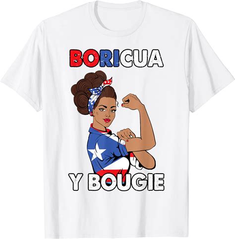 Puerto Rican Flag Boricua Bougie Hispanic Heritage Kid Women Cotton T