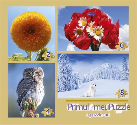 Puzzle copii 2,4,6,8 piese - Creatcera