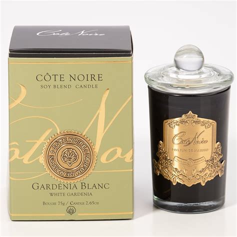 Cote Noire - Gardenia Blanc Candle Gold Badge 75g | Peter's of Kensington