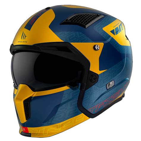 Casco MT Streetfighter SV Totem C3 Matt Blue Motomania