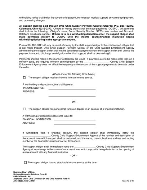 Uniform Domestic Relations Form 21 Download Fillable Pdf Or Fill Online