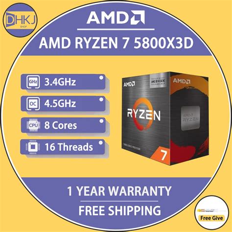 New Amd Ryzen X D R X D Ghz Core Thread Cpu