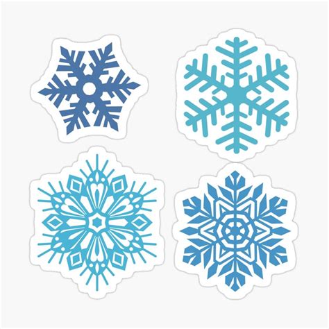 Snowflakes Stickers Winter Sticker Pack