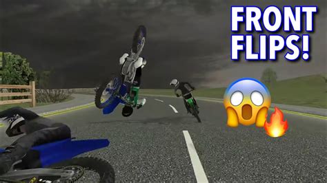 HOW TO FRONT FLIP IN MX BIKES AND LAND IN WHEELIE YouTube