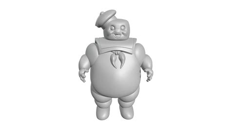 Marshmallow Man Stay Puft Full Model Buy Royalty Free 3D Model By