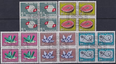 1959 Pro Patria B91 B95 Viererblöcke ET Stempel SBK 75 Kaufen