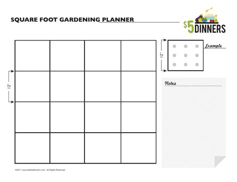 Square Foot Gardening Planner Download Printable PDF | Templateroller