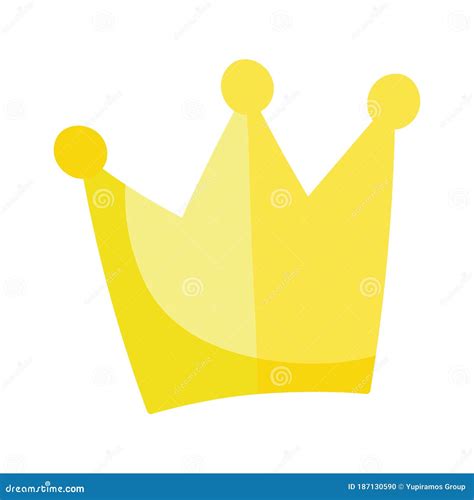 Crown Monarchy Royal Hierarchy King Queen Isolated Design Icon Cartoon