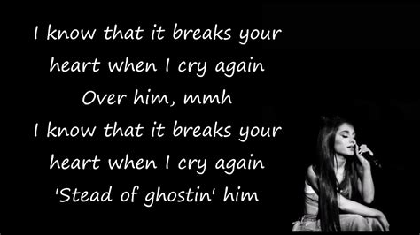 Ariana Grande Ghostin Lyrics Youtube