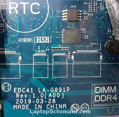 Dell Latitude 5400 5500 Precision 3540 Schematic Boardview EDC41 LA