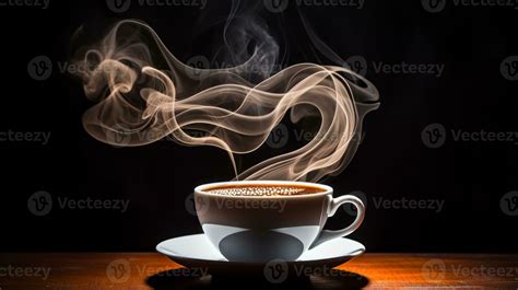 Coffee cup with steam swirls. Generative AI 29266722 Stock Photo at ...