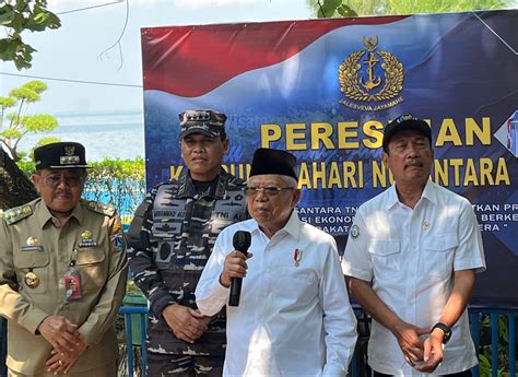 Wapres Resmikan Kampung Bahari Nusantara Di Pulau Untung Jawa