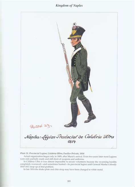 Calabria Ultra Fusilier 1814 15 Provincial Legion