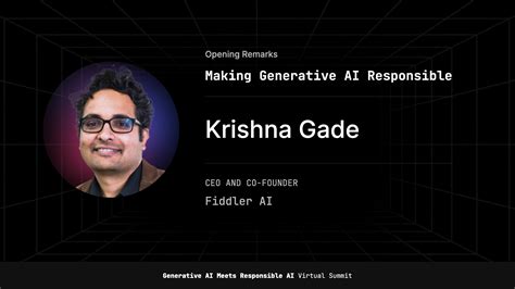 Virtual Summit Generative Ai Meets Responsible Ai Fiddler Ai