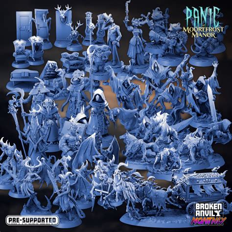 3d Printable Panic At Moorefrost Manor Complete Pack By Broken Anvil