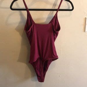 Aritzia Tops Aritzia Talula Dalil Thong Body Suit Raspberry Poshmark