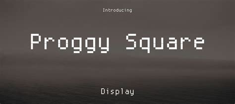 Proggy Square Font Family Download | Free Font.Download