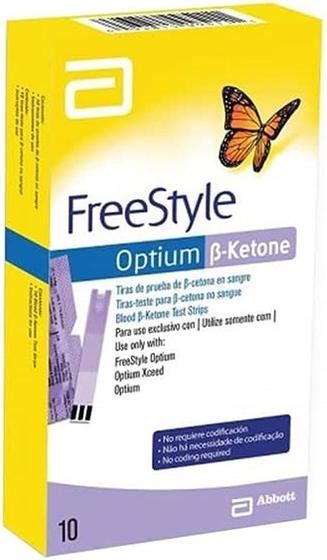 Freestyle Optium Cetona Tiras Para Monitoramento Unidades Tiras