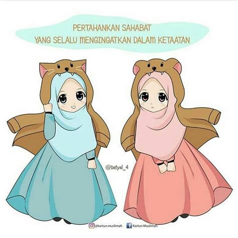 Gambar Kartun Muslimah Sahabat Ber Wallpaper Persahabatan Orang