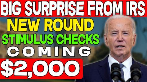 Big Surprise From Irs New Round Of 2000 Stimulus Checks Coming For Social Security Ssi Ssdi