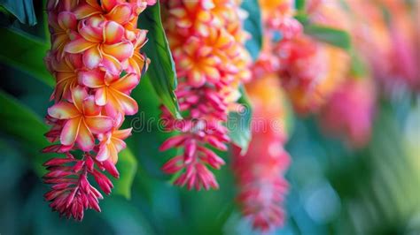 tropical flower garlands  hawaiian lei day  close   symbolic