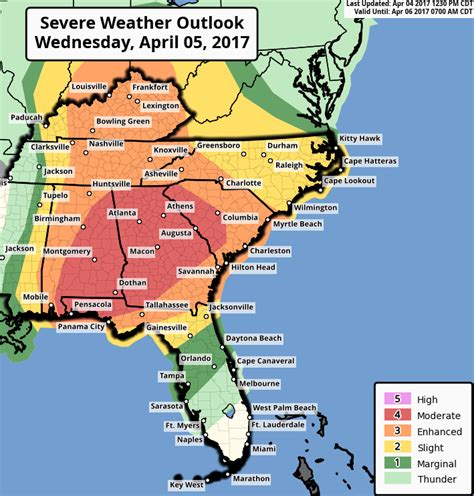 Wednesday April 5 could be a bigger severe weather day than Monday ...