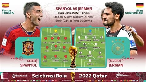 Jadwal Piala Dunia 2022 Malam Ini Timnas Spanyol Vs Jerman Live Sctv