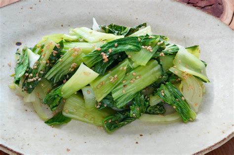 ごま油で風味豊かに！チンゲン菜ナムルのレシピ。青梗菜の簡単おかず。 やまでら くみこ のレシピ