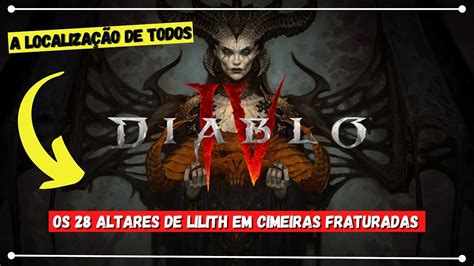 Diablo A Localiza O De Todos Os Altares De Lilith Em Cimeiras