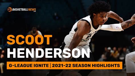 Scoot Henderson | G-League Ignite | 2021-2022 Season Highlights - YouTube