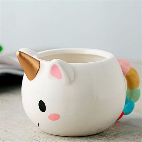 Taza Ceramica En Forma De Unicornio 3d H1307 99 00 En Mercado Libre