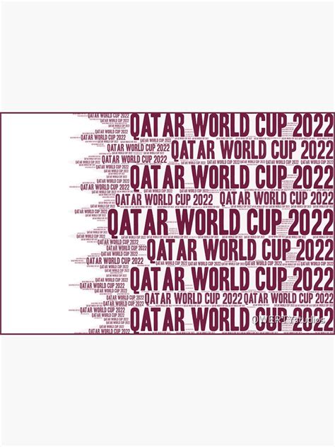 Qatar Qatar World Cup 2022 Flag T Shirt Sticker For Sale By