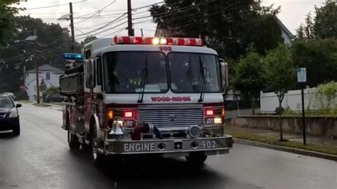 Wood Ridge Nj Fire Department Engine 902 Responding 9 1 16 Youtube