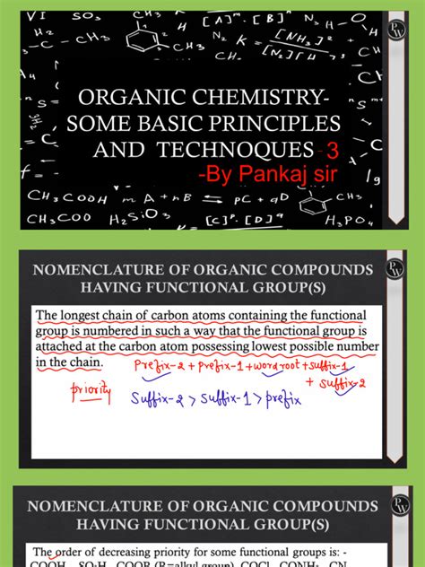 Iupac 03 Naming Of Functional Groups Class 11 Iit Jee Neet Pace Series Pdf Pdf