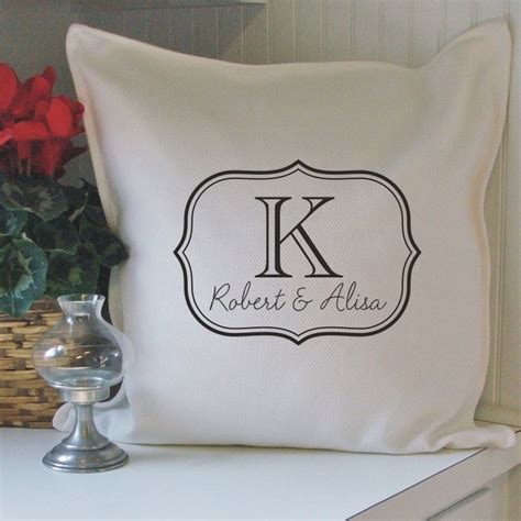 Monogram Pillow Personalized Pillow Cover Monogram Pillows Personalized Pillows