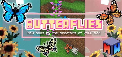 Butterfly Add On Bedrock Minecraft Mod