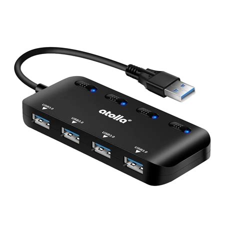 Atolla Usb 3 0 Hub 4 Port Led Fekete Emag Hu