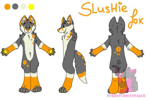 Slushie The Fox Reference Sheet Remake By Furryfursuitmaker On