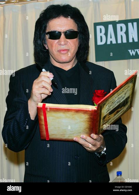 July 11 2008 New York New York Us Gene Simmons Poses With His New Book Ladies Of The