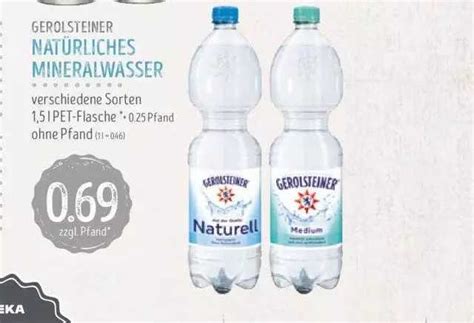 Gerolsteiner Natürliches Mineralwasser Angebot bei Edeka Struve