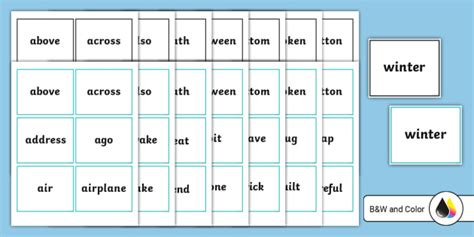 Fourth Grade Dolch Words Flash Cards Lehrer Gemacht Worksheets Library