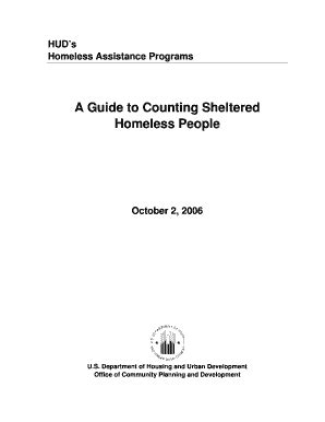 Fillable Online Mihomeless A Guide To Counting Sheltered Homeless