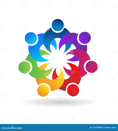 People Team Unity Together Vector Logo Stock Vector - Illustration of ...