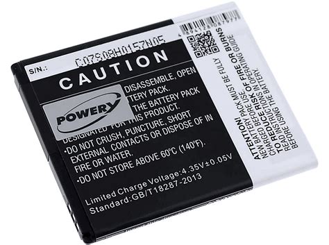 POWERY Akku für ZTE Blade Q Mini Li Ion Akku 3 8 Volt 1500mAh